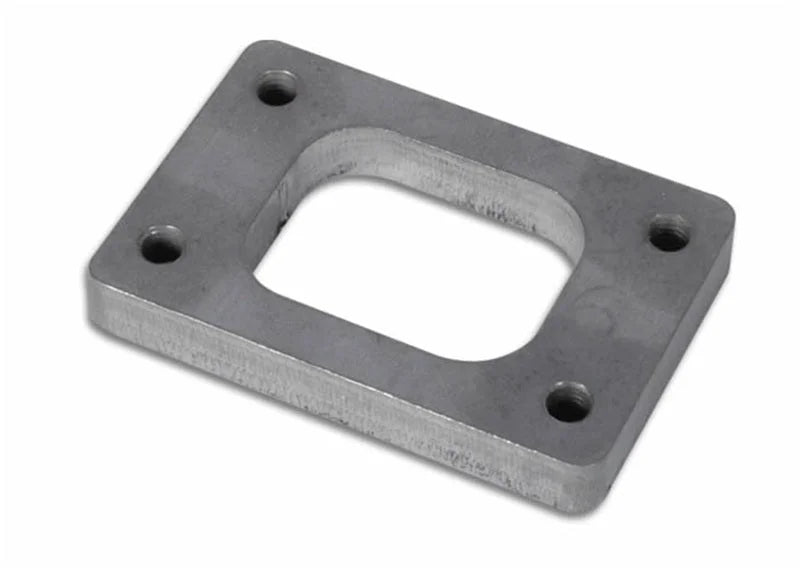 Vibrant GT30R/GT35R/GT40R Turbo Inlet Flange Mild Steel 1/2in Thick (Tapped Holes) - Back View