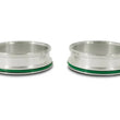 Load image into Gallery viewer, Vibrant HD Aluminum Weld Ferrules w/ O-Rings 2in OD Tubing - Sold in Pairs - Side View
