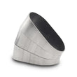 Load image into Gallery viewer, Vibrant Horizontal 304 SS Oval Pie Cuts 3.5in OD Tight 45 Degree Elbow - Side View