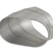 Load image into Gallery viewer, Vibrant Horizontal 304 SS Oval Pie Cuts 4.0in OD Tight 45 Degree Elbow - Bag of 3 - Main Product View