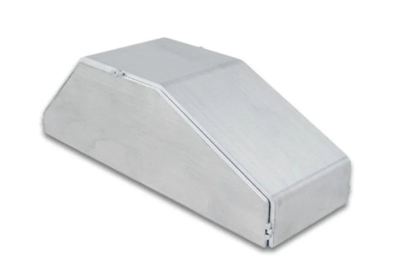 Vibrant I/C End Tank 3.25in Wide 9.25in Long 3in Tall Use w/ Horizontal I/C Core 12831 - 5052 Alum - Side View