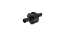 Load image into Gallery viewer, Vibrant Inline Barbed Union for 3/8in ID Hose with 1/8in NPT Port - Side View