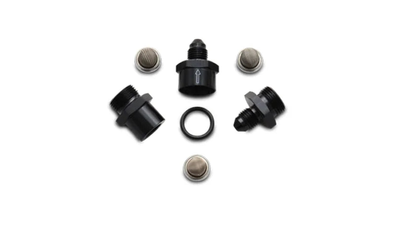 Vibrant Inline Fuel/Oil Filter Set (Size -6AN) incl. 3 filters - Side View