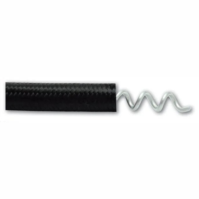 Vibrant Internal Support Spring -8AN Flexible Hose - 4 Foot Length - Side View