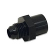 Load image into Gallery viewer, Vibrant M14 x 1.5 Female to -6AN Male Flare Adapter - Anodized Black - Side View