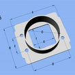 Load image into Gallery viewer, Vibrant MAF SenAdapter Plate Toyota w/ Bosch MAF Sensuse w/ 3in ID filteronly - Main Product View