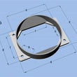 Load image into Gallery viewer, Vibrant MAF Sensor Adapter Plate for Mitsubishi applications use w/ 4.5in Inlet I.D. filters only - Main Product View
