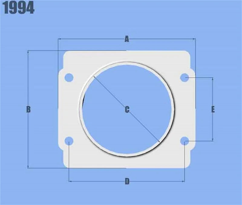 Vibrant MAF Sensor Adapter Plate for Subaru applications use w/ 3in Inlet I.D. filters only - Main Product View