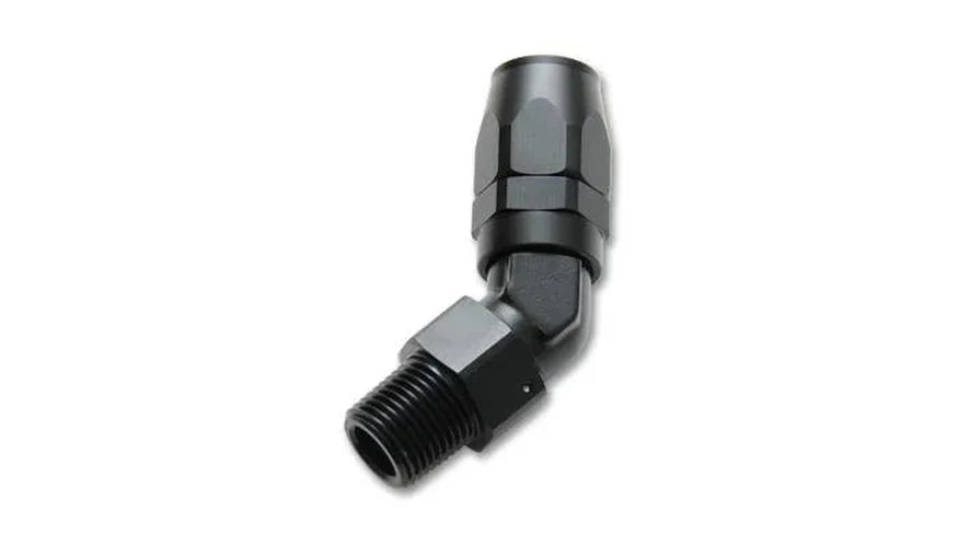 Vibrant Male -10AN 45 Degree Hose End Fitting - 1-1/6-12 Thread (12) - Back View