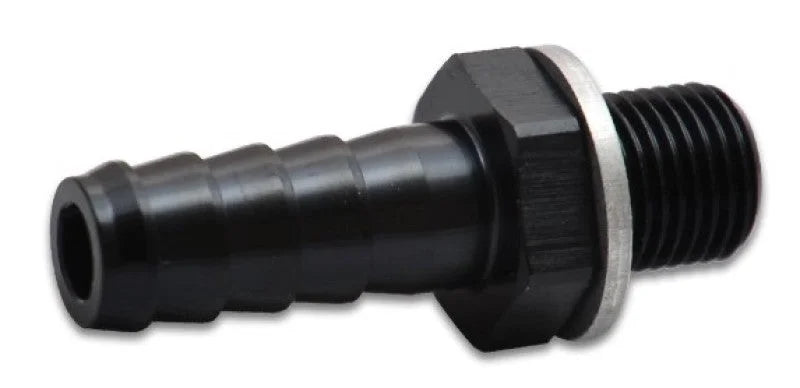 Vibrant Male 10mm x 1.0 Metric to 3/8in Barb Fitting - Detail View