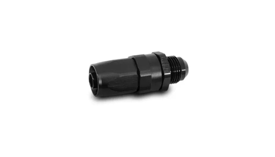 Vibrant Male -8AN Flare Straight Hose End Fitting - Side View
