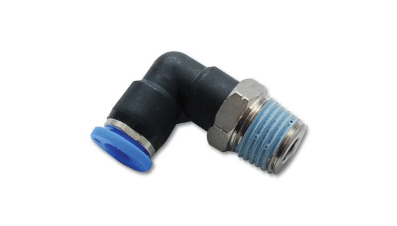 Vibrant Male Elbow Pneumatic Vacuum Fitting For 3/8in OD Tubing (3/8in NPT Thread) - Main Product View