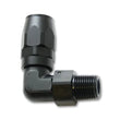 Load image into Gallery viewer, Vibrant Male NPT 90 Degree Hose End Fitting -8AN - 1/2 NPT - Side View