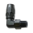 Load image into Gallery viewer, Vibrant Male NPT 90 Degree Hose End Fitting -8AN - 3/8 NPT - Side View