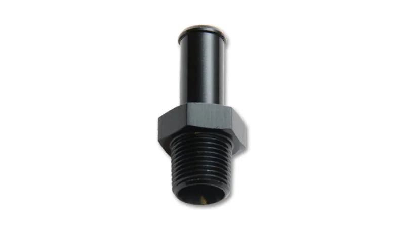 Vibrant Male NPT to Hose Barb Straight Adapter Fitting NPT 1/2in Hose 1/2in - Side View