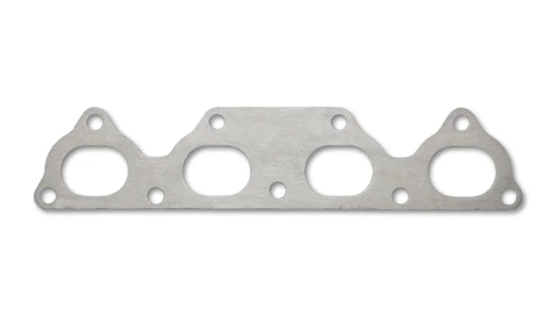 Vibrant Mild Steel Exhaust Manifold Flange 1/2in Thick fits 1987-2005 Honda (D-Series Motor) - Side View