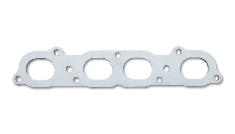 Vibrant Mild Steel Exhaust Manifold Flange 1/2in Thick fits 2000-2003 Honda S2000 F20C Motor - Side View