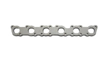 Load image into Gallery viewer, Vibrant Mild Steel Exhaust Manifold Flange 1/2in Thick fits Nissan RB25/RB26 Motor - Side View