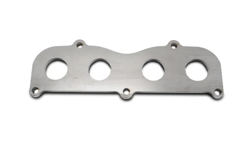 Vibrant Mild Steel Exhaust Manifold Flange for Toyota 2AZ-FE motor 1/2in Thick - Side View