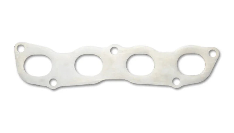 Vibrant Mild Steel Exhaust Manifold Flange for Honda/Acura K-Series motor 1/2in Thick - Side View