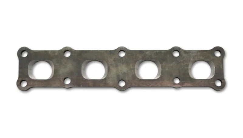 Vibrant Mild Steel Exhaust Manifold Flange for Mitsubishi 4B11 motor 1/2in Thick - Side View