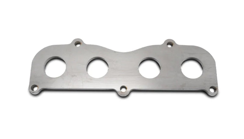 Vibrant Mild Steel Exhaust Manifold Flange for Toyota 2AZ-FE motor 1/2in Thick - Side View