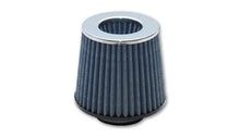 Load image into Gallery viewer, Vibrant Open Funnel Perf Air Filter (5in Cone O.D. x 5in Tall x 2.5in inlet I.D.) Chrome Filter Cap - Main Product View