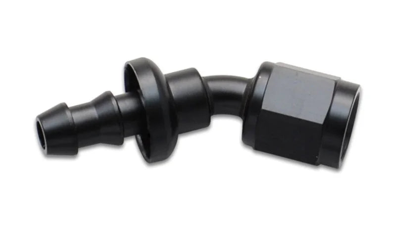 Vibrant Push-On 30 Degree Hose End Elbow FittingSize -4AN - Back View