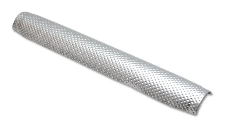 Vibrant SHEETHOT Premed Pipe Shield 2in-3in OD Straight Tubing 2 Foot Length Rated Direct Heat 1100F - Side View