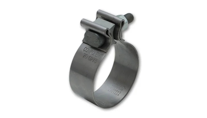 Vibrant SS Accuseal Exhaust Seal Clamp for 2.75in OD Tubing (1in wide band) - Main Product View