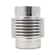 Load image into Gallery viewer, Vibrant SS Bellow Assembly w/ Liner 1.875in Inlet/Outlet ID x 2.75in OAL Electro Polished - Side View