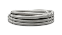 Load image into Gallery viewer, Vibrant SS Braided Flex Hose with PTFE Liner -4 AN (5 foot roll) - Side View