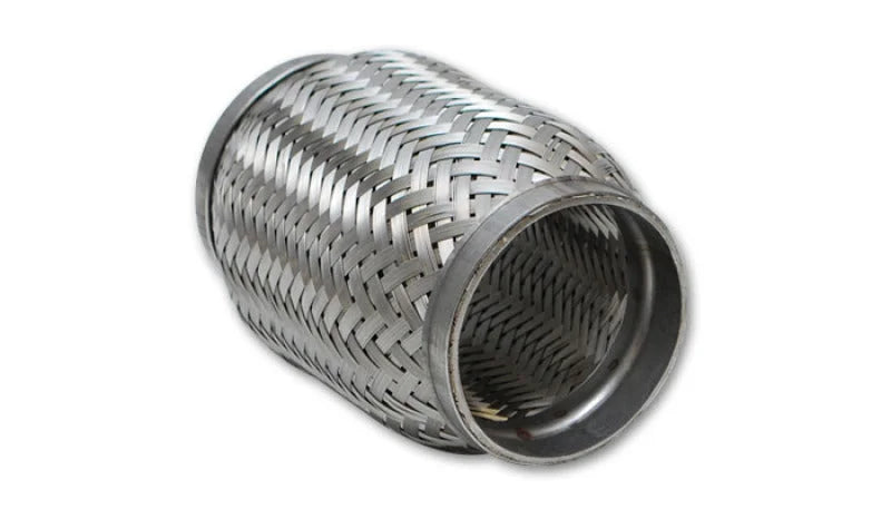 Vibrant SS Flex Coupling with Inner Braid Liner 3in inlet/outlet x 4in long - Main Product View