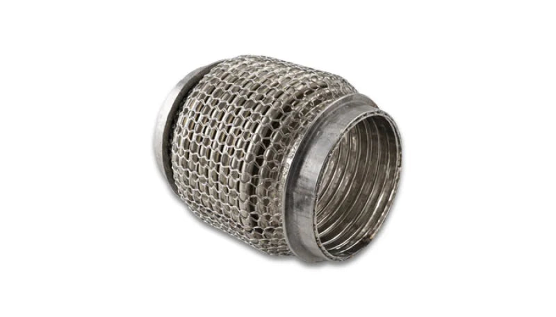 Vibrant SS Flex Coupling with Interlock Liner 2.50in I.D. x 4.00in Long - Side View