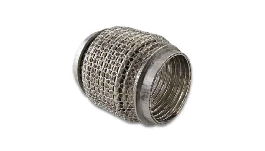 Vibrant SS Flex Coupling with Interlock Liner 2.50in I.D. x 4.00in Long - Side View
