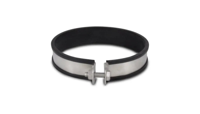 Vibrant SS Muffler Strap Clamp for 160mm O.D. Mufflers - Side View