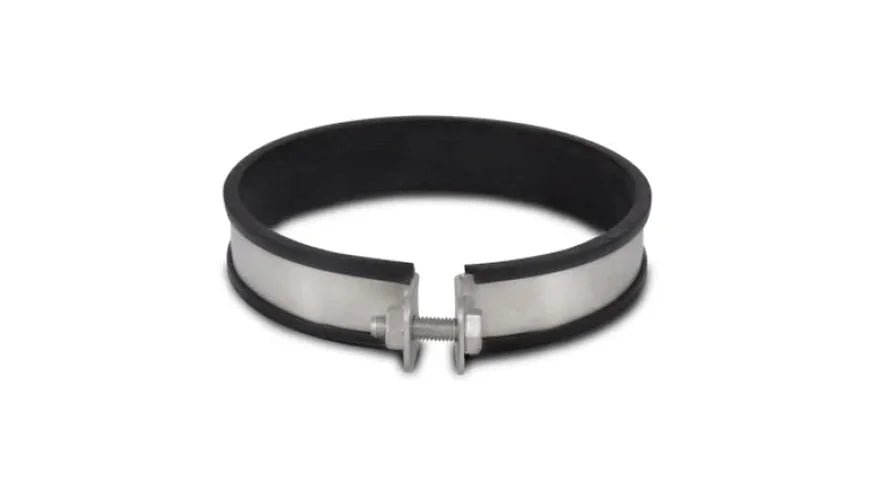 Vibrant SS Muffler Strap Clamp for 160mm O.D. Mufflers - Side View