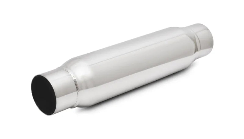 Vibrant SS Resonator (Standard Design) 2.5in inlet/outlet x 12in long - Side View