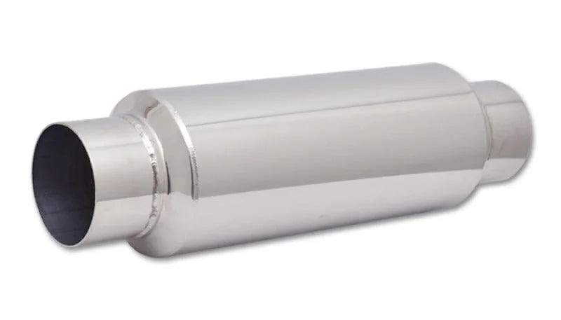 Vibrant SS Resonator (Standard Design) 3.5in inlet/outlet x 18in long w/5in OD resonator body - Main Product View