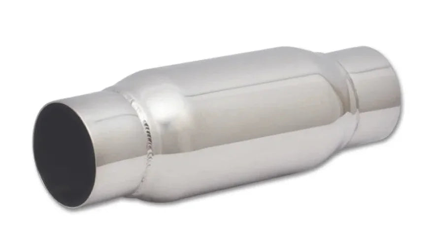 Vibrant SS Resonator (Standard Design) 3in inlet/outlet x 12in long - Side View