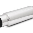 Load image into Gallery viewer, Vibrant SS Resonator (Standard Design) 4in inlet/outlet x 18in long w/5in OD resonator body - Side View