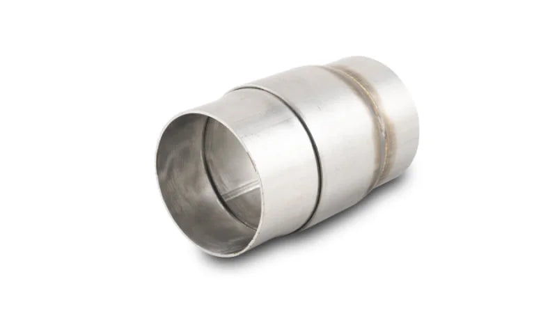 Vibrant SS Slip Joint Adapter for 2.5in OD Tubing (2 Piece Assembly) Welded 13293 - Main Product View