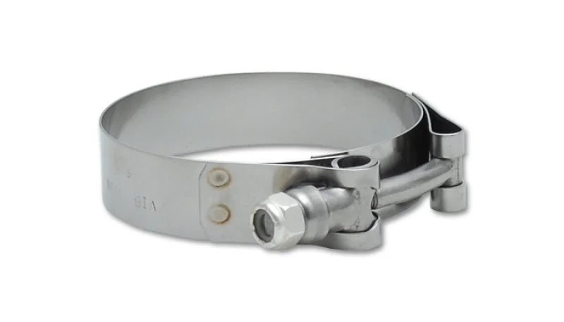 Vibrant SS T-Bolt Clamps Pack of 2 Size Range: 1.89in to 2.10in O.D. - Main Product View