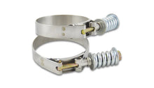 Load image into Gallery viewer, Vibrant SS T-Bolt Clamps Pack of 2 Size Range: 2.94in to 3.24in OD For use w/ 2.75in ID Coupling - Main Product View