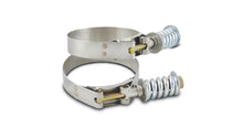Load image into Gallery viewer, Vibrant SS T-Bolt Clamps Pack of 2 Size Range: 2.94in to 3.24in OD For use w/ 2.75in ID Coupling - Side View