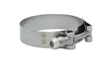 Load image into Gallery viewer, Vibrant SS T-Bolt Clamps Pack of 2 Size Range: 3.38in to 3.62in - Main Product View