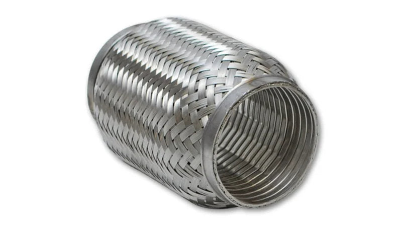 Vibrant SS Turbo FLEX Coupling with Interlock Liner 3.5in inlet/outlet x 8in long - Main Product View