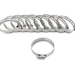 Load image into Gallery viewer, Vibrant S.S. Worm Gear Clamps Pack of 10 - Clamping Range: 1.30in - 2.16in (33mm - 55mm) - Side View