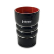 Load image into Gallery viewer, Vibrant Silicone Coupling 4 Ply Aramid CAC Hose 3in x 3.5in Inlet/Outlet - Black