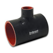 Load image into Gallery viewer, Vibrant Silicone T-Hose Coupler Hose ID 3in Overall Length 4in Branch ID 1.50in - Side View